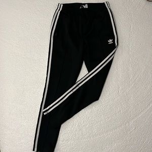 Adidas black tapered jogger
